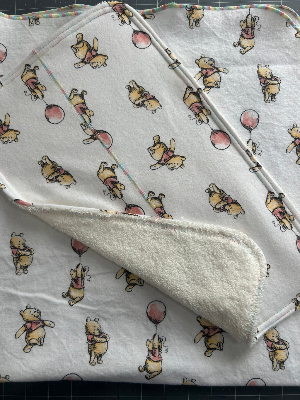 Winnie the Pooh blanket and burp cloth gift set