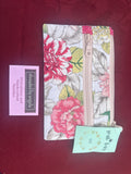 Large Flower Grab Bag with Pink Lining