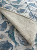 Whales burp cloth