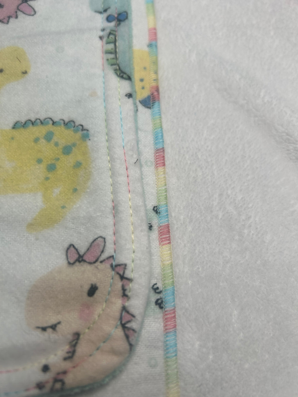 Dinosaur blanket and burp cloth gift set