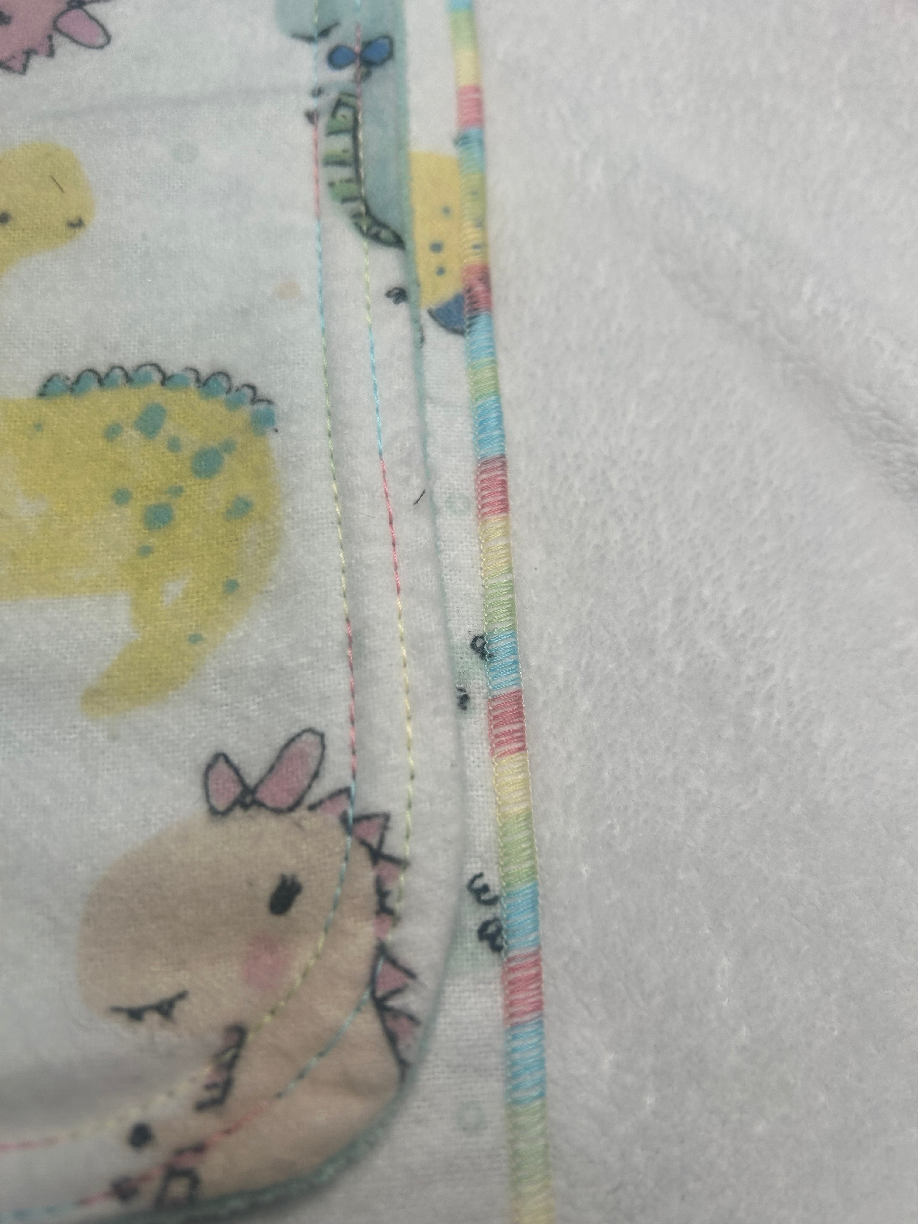 Dinosaur blanket and burp cloth gift set