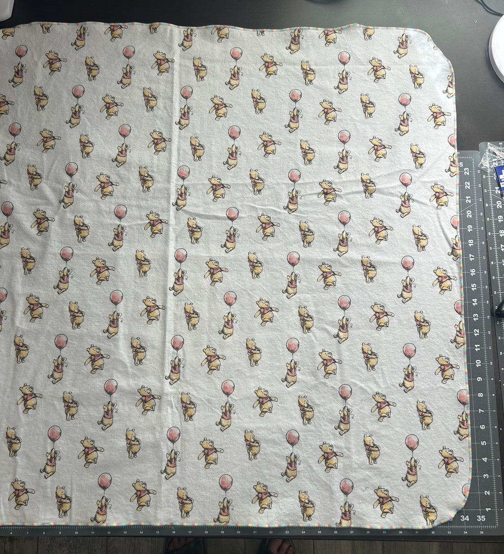 Winnie the Pooh blanket and burp cloth gift set