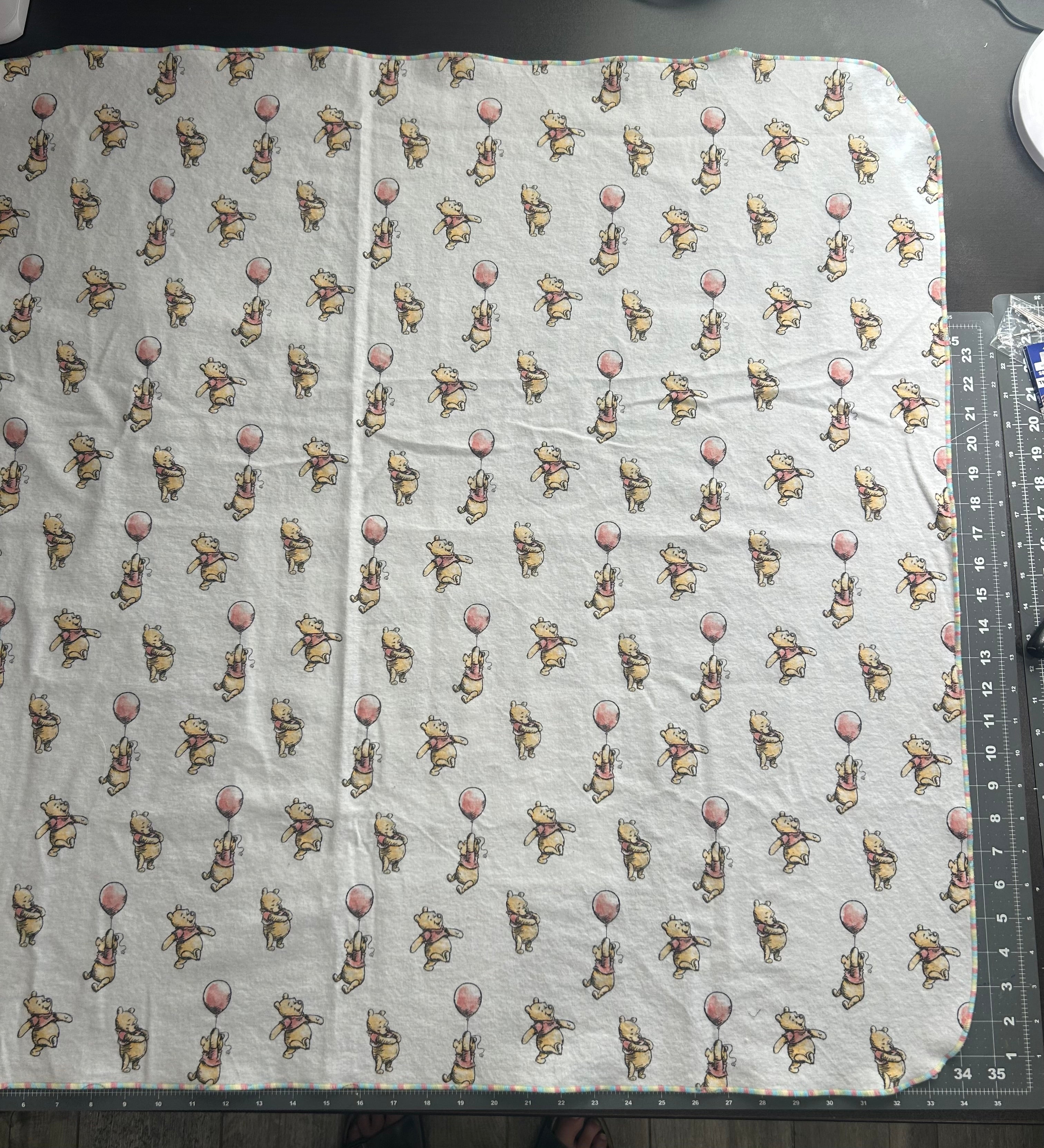Winnie the Pooh blanket and burp cloth gift set