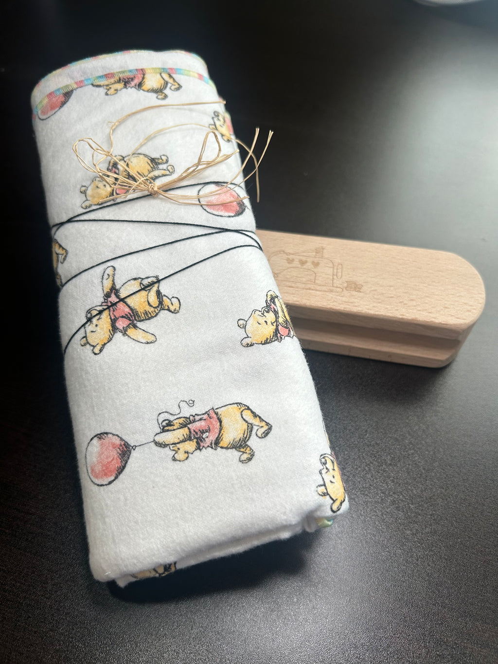 Winnie the Pooh blanket and burp cloth gift set