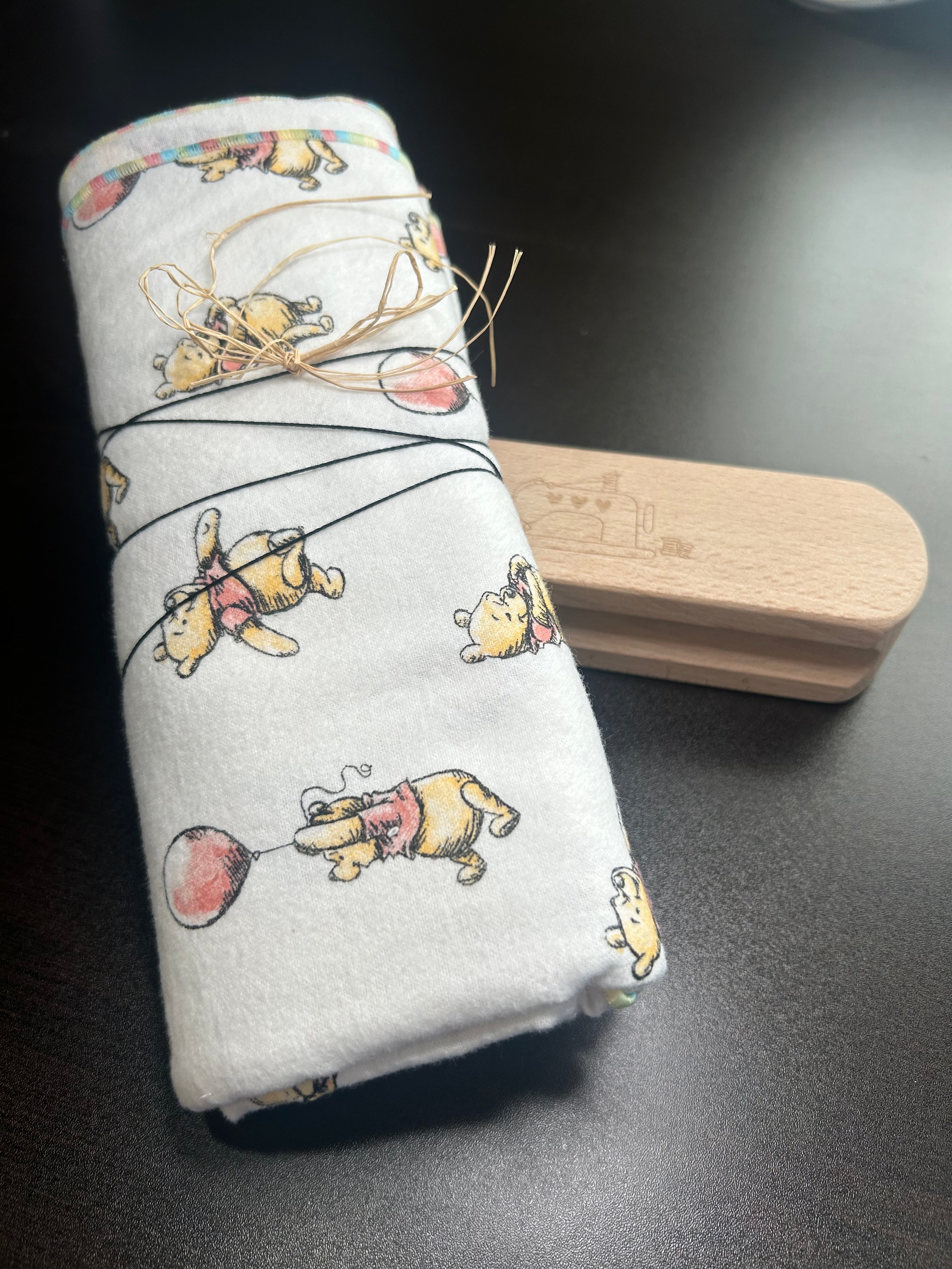 Winnie the Pooh blanket and burp cloth gift set
