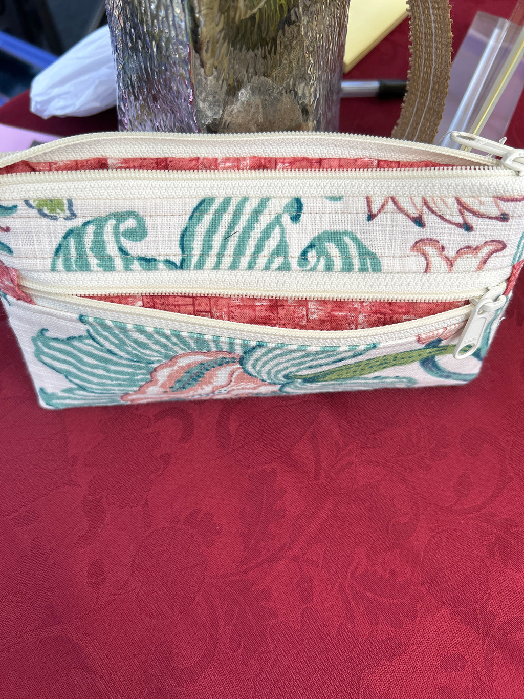 Pastel Flower Grab Bag with Orange Lining (Copy)