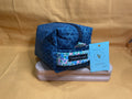Navy Box Bag — Floral Lining